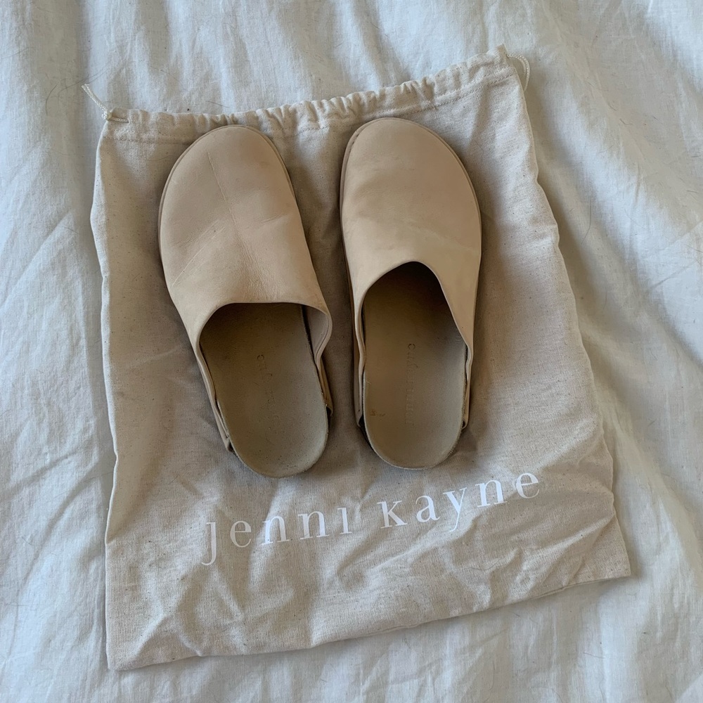 Jenni Kayne Oiled Leather Moc Clog Natural 37